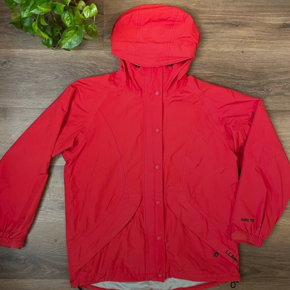 Gore-Tex LL Bean Women's Rain Jacket 100% Waterproof Coat